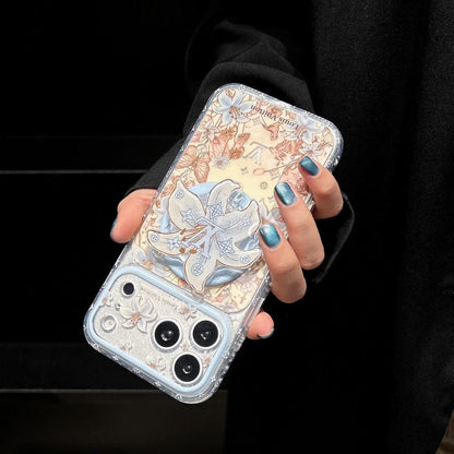 Louis Vuitton Floral MagSafe iPhone Case with Flower Grip Stand – iPhone 15 to 17 Pro Max