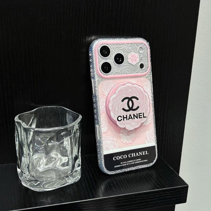 Chanel Camellia MagSafe iPhone Case with Flower Grip Stand – iPhone 15 to 17 Pro Max