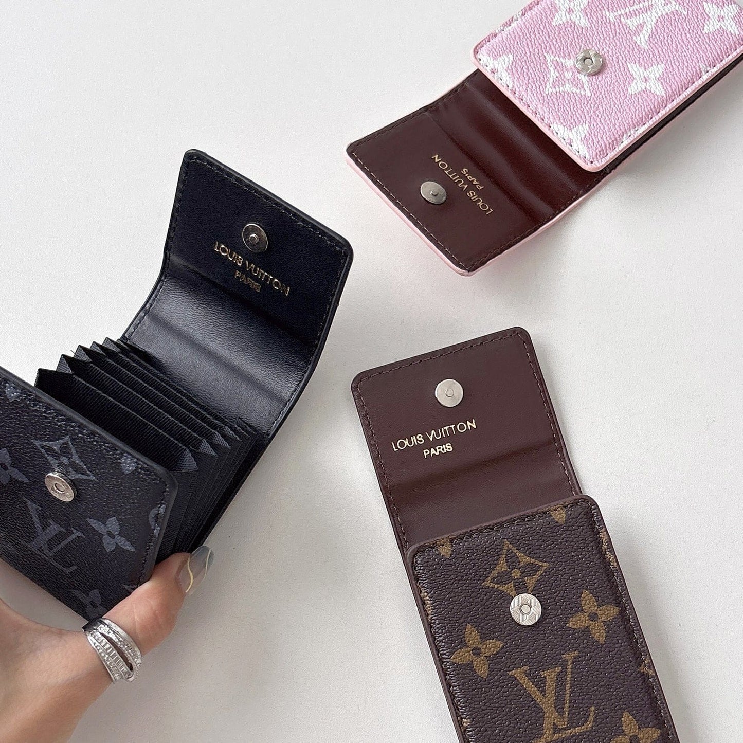 HypedEffects louis vuitton and gucci Wallet Card Holder Collection