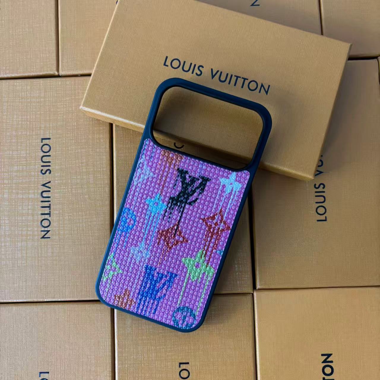 Louis Vuitton Drip Monogram Crystal iPhone Case – iPhone 13 to 17 Pro Max