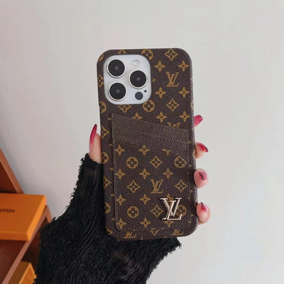 Louis Vuitton iPhone 15 Cover Case With Credit Card Slot