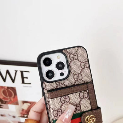 Gucci GG iPhone 15 Case with Wrist Strap