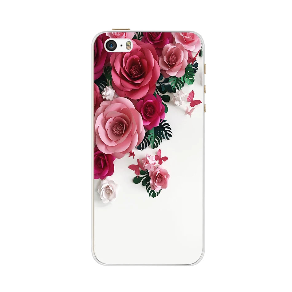 For iPhone 5 5S SE iPhone5s Case for iPhone 5S Case Silicone Cute Case for iphone SE Cover bumper for iphone 5 S 5se Phone cases