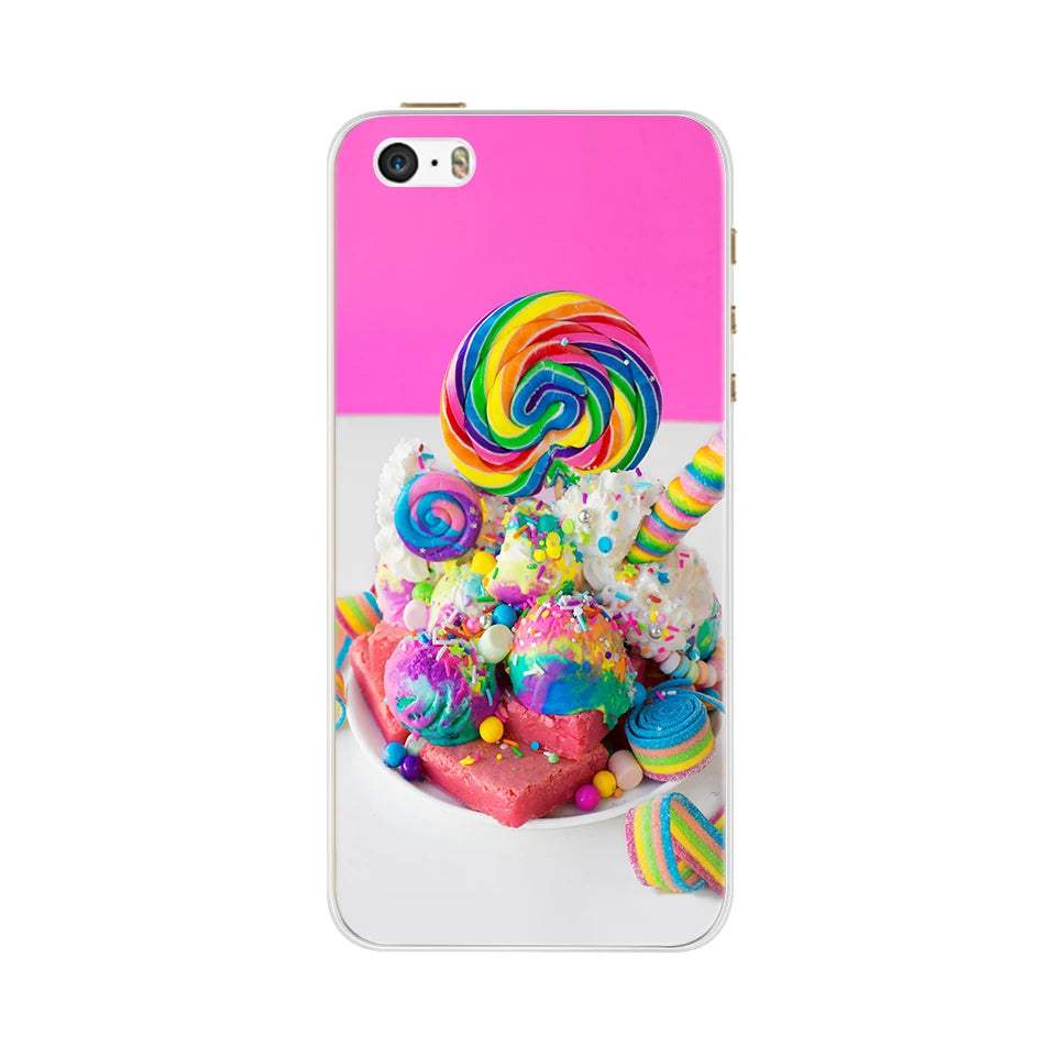 For iPhone 5 5S SE iPhone5s Case for iPhone 5S Case Silicone Cute Case for iphone SE Cover bumper for iphone 5 S 5se Phone cases
