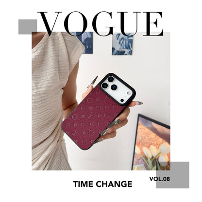 Louis Vuitton Embossed Monogram iPhone Case for iPhone 12 to 17 Pro Max