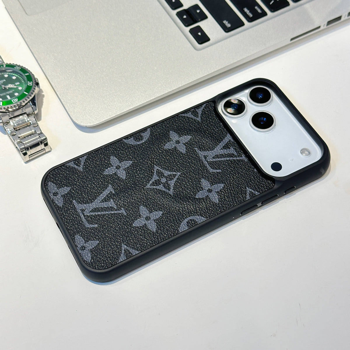 Louis Vuitton Monogram and Checkered iPhone Case for iPhone 13 to 18 Pro Max