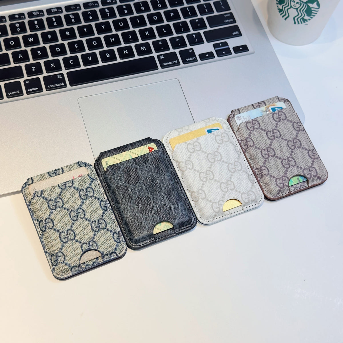 Gucci GG iPhone Detachable Folding Card Wallet & ID Holder