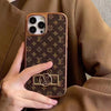 Louis Vuitton Monogram iPhone 15 Case with Golden LV Inlay