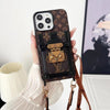 Luxury and Protection Louis Vuitton's Signature iPhone 15 Case with Hand Strap