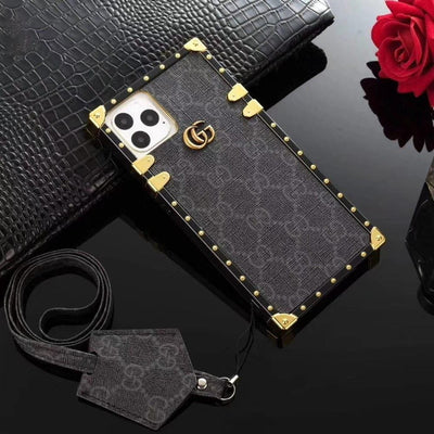 HypedEffect 2024 Gucci Leather Case for iPhone 15