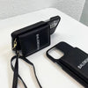 HypedEffect Balenciaga Black Leather iPhone Cover - Back Pocket