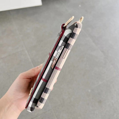 HypedEffect Burberry Phone Cases for iPhone 14 | Leather Burberry iPhone Case