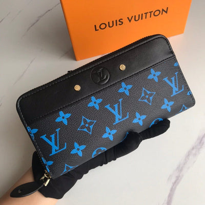 HypedEffect Chocolate Louis Vuitton Leather Zipper Wallet
