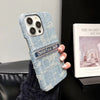 HypedEffect Christian Dior Denim-Inspired iPhone Case with Hand Strap