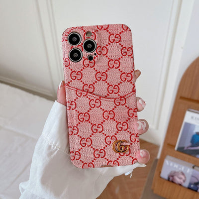 HypedEffect Famous Louis Vuitton & Gucci Patterns iPhone Cases with Extra Pouch