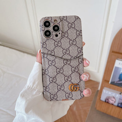 HypedEffect Famous Louis Vuitton & Gucci Patterns iPhone Cases with Extra Pouch