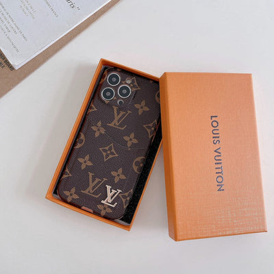 HypedEffect Famous Louis Vuitton & Gucci Patterns iPhone Cases with Extra Pouch