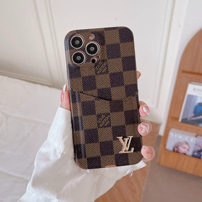 HypedEffect Famous Louis Vuitton & Gucci Patterns iPhone Cases with Extra Pouch