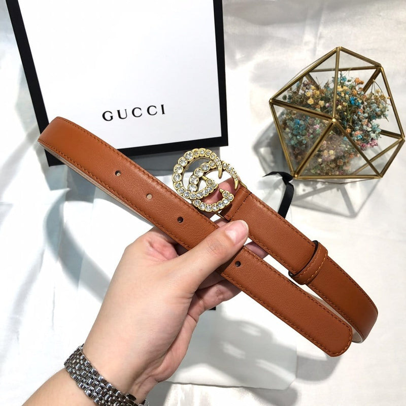 Hypedeffect Fashioned Brown Leather Gucci Belt