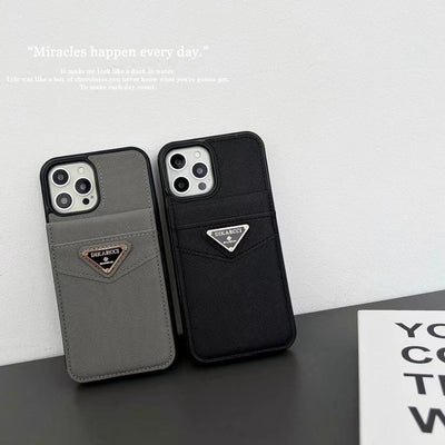 HypedEffect Fashioned Dikarcci iPhone Cover With Card Holder | iPhone 12 to iPhone 15