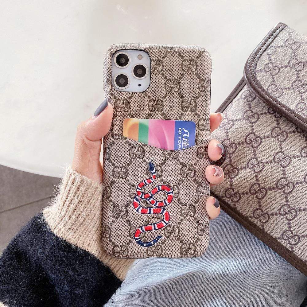 HypedEffect Gucci Iphone Cases With Card Pockets