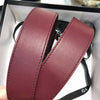 Hypedeffect Gucci Mahogany Leather Belt - Glamorous Buckle