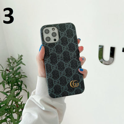 HypedEffect Gucci Phone Case With Card Holder For iPhone 15