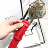 Hypedeffect Gucci Scarlet Leather Belt - Glamorous Buckle
