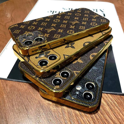 HypedEffect High End Leather Louis Vuitton iPhone Case