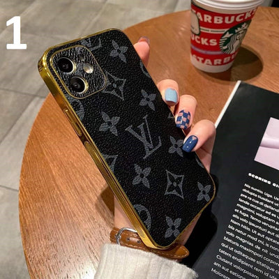 HypedEffect High End Leather Louis Vuitton iPhone Case