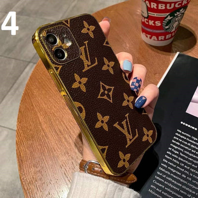 HypedEffect High End Leather Louis Vuitton iPhone Case