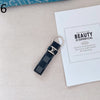 HypedEffect Leather Louis Vuitton Keychains With Silver Ring