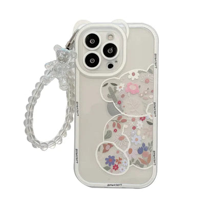 Hypedeffect LLC 3D Bear Bracelet Soft Silicone Phone Case for iPhone