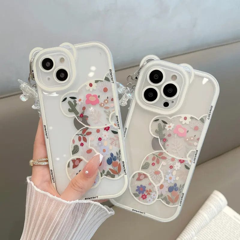 Hypedeffect LLC 3D Bear Bracelet Soft Silicone Phone Case for iPhone