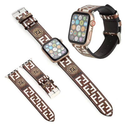 Hypedeffect LLC Designer Sleek Leather Watch Band 38/40/41/42/44/45/49 mm