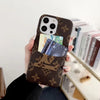 Hypedeffect LLC iPhone 12 - 15 Pro Max Louis Vuitton Phone Case With Leather Card Holder