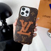 Hypedeffect LLC iPhone 12 - 15 Pro Max Louis Vuitton Phone Case With Leather Card Holder