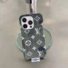 Hypedeffect LLC iPhone 12 - 15 Pro Max Louis Vuitton Shiny Case With Cotton Fabric