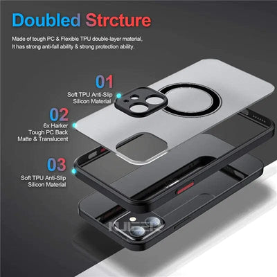Hypedeffect LLC Luxury Magnetic For Magsafe Wireless Charge Phone Case