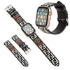 Hypedeffect LLC Watch Bands 38/40/41 mm / Black Designer Sleek Leather Watch Band 38/40/41/42/44/45/49 mm