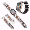 Hypedeffect LLC Watch Bands 38/40/41 mm / White Designer Sleek Leather Watch Band 38/40/41/42/44/45/49 mm