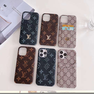 HypedEffect Louis Vuitton And Gucci Double Card Holder iPhone 14 Case