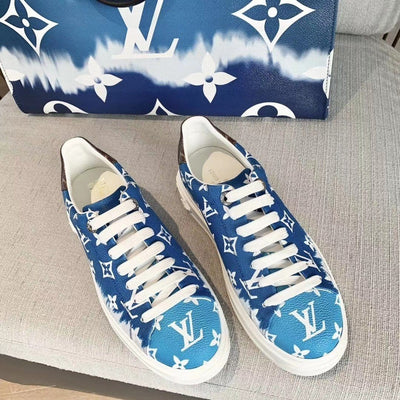 HypedEffect Louis Vuitton Blue Stripey Sneakers