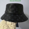 HypedEffect Louis Vuitton Brown Monogram Leather Bucket Hat