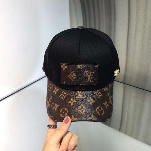 Louis Vuitton Classic Black & Brown Cap - Monogram Signature Design ...