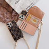 HypedEffect Louis Vuitton & Gucci Luxurious Patterns iPhone Wallet Cases with Chain