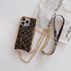 HypedEffect Louis Vuitton & Gucci Luxurious Patterns iPhone Wallet Cases with Chain