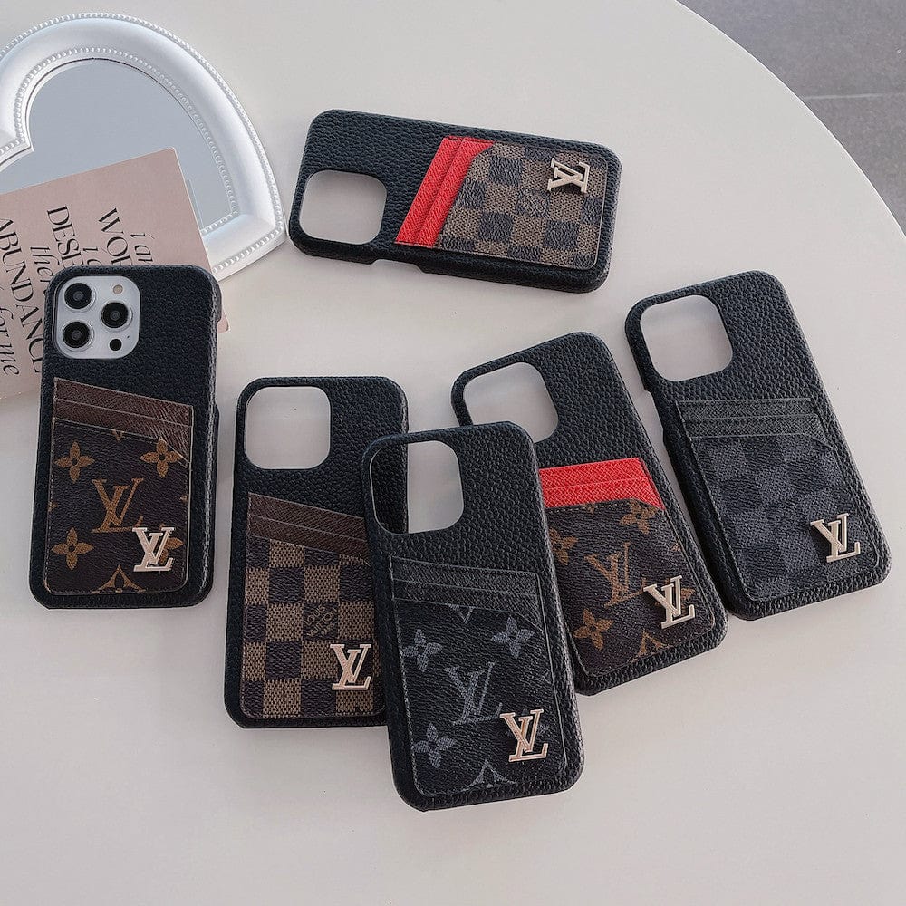 HypedEffect Louis Vuitton iPhone Cases with Extra Pouch | Card Holder iPhone Cover