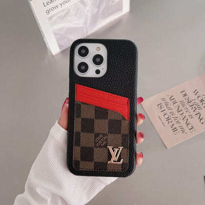 HypedEffect Louis Vuitton iPhone Cases with Extra Pouch - Timeless Luxury