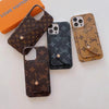 HypedEffect Louis Vuitton Leather Back Pocket Phone Case for iPhone 14